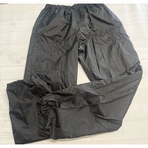 Red Ledge men's black nylon packable rain pants XL